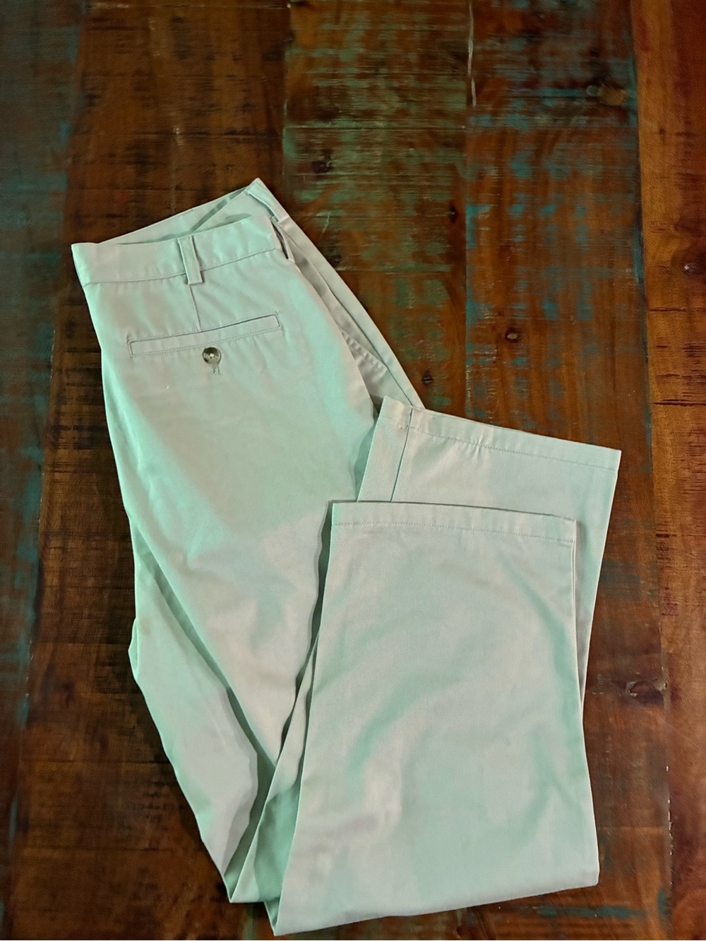 Evergreen Beige 100% Cotton Casual Pants Mens Size 30x32